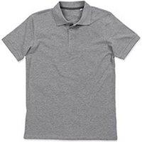 Stedman Stars Men's Harper Cotton Polo in Grey | Size: XL