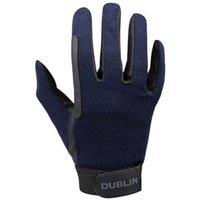 Dublin Men's All Season II Riding Gloves in Navy | Size: 7