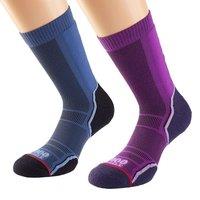 1000 Mile Women's Trek Socks Pack of 2 in Navy | Size: 3-5