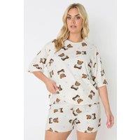 Yours Women's Pyjama Set in Natural | Size: 34-36