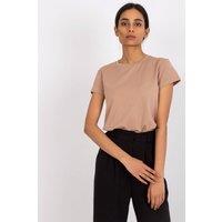 Love Lace Women's Short Sleeve Round Neck T-Shirt in Brown | Size: Medium