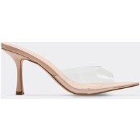 EGO Women's Patent Stiletto Mules in Nude | Size: 3
