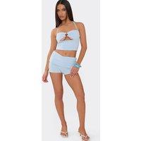 EGO Women's Striped Shorts in Blue | Size: 8