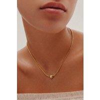 Serla Women's Gold Plated Love Heart Necklace