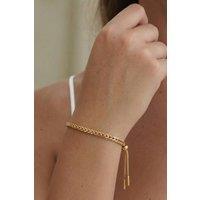 Serla Women's Gold Plated Sliding Knot Bracelet