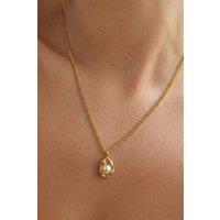 Serla Women's Gold Plated Pearl Pendant Necklace