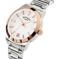 Rotary Women's RLB10036-06 Heritage 34mm Quartz Watch in Silver