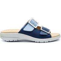 Hotter Women's 'Sunny' Nubuck Sandals in Dark Navy | Size: 8