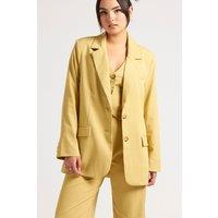 Urban Bliss Women's Stripe Blazer in Light Green | Size: 10