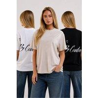 BCouture Women's 3-Pack Regular Fit Cotton T-Shirts | Size: 2XL