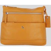 Ashwood Leather Women's 'Derby' Stylish Real Leather Shoulder Bag in Yellow