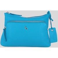 Ashwood Leather Women's 'Bristol' Real Leather Crossbody Bag in Bright Blue