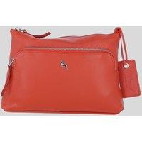 Ashwood Leather Women's 'Bristol' Real Leather Crossbody Bag in Tangerine