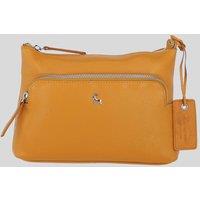 Ashwood Leather Women's 'Bristol' Real Leather Crossbody Bag in Yellow