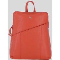 Ashwood Leather Women's 'Westminster' Real Leather Backpack in Tangerine