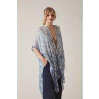 James Lakeland Women's Blue Shibori Print Kaftan