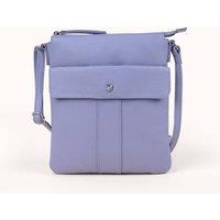 Assots London Women's 'AMBA' Soft Full Grain Real Leather Crossbody Bag in Lilac