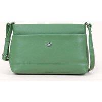 Assots London Women's SANDRA' Soft Full Grain Real Leather Crossbody Bag in Green