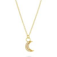 Gold Trip Women's Celestial Moon Necklace in Gold