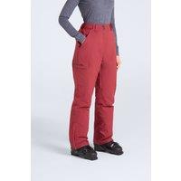 Animal Women's 'Glaze' Insulated Snow Pants Warm Adjustable Waist Warm Winter Trouser in Red | Size: 18