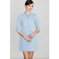 Love Lace Women's Soft Mini Dress with Tie Sash in Blue | Size: XL