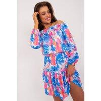 Love Lace Women's Cheerful Flared Mini Summer Dress | Size: S/M