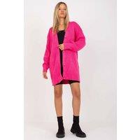 Love Lace Women's Extended Fit Button Cardigan Long Sleeve in Pink