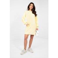 Love Lace Women's Soft Viscose Mini Dress with Puffy Sleeves in Yellow | Size: Large/XL
