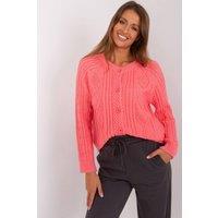 Love Lace Women's Variegated Texture Button Front Cardigan Style 187575 in Pink