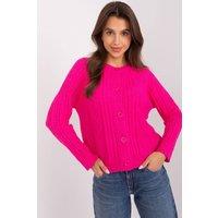 Love Lace Women's Variegated Button Front Everyday Cardigan in Pink