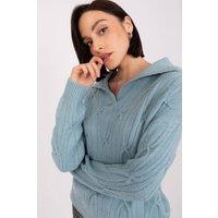 Love Lace Women's Acrylic Variegated Long Sleeve Sweater Style 188272 in Green