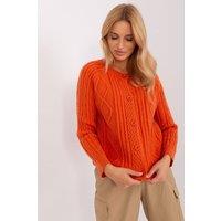 Love Lace Women's Variegated Texture Button Front Cardigan Style 186821 in Orange
