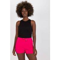 Love Lace Women's High Waisted Sweatshorts with Drawstring Pockets Style 167122 in Pink | Size: Large