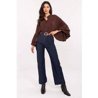 Love Lace Women's Classic Cotton Straight Leg Jeans with Stretch in Blue