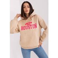 Love Lace Women's Pullover Hooded Graphic Sweatshirt in Beige