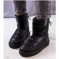 Love Lace Women's Snow Boots with Fur Lining & Rubber Sole for Everyday in Black | Size: 4.5