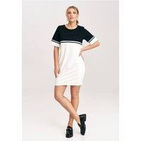 Love Lace Women's Two Tone Cotton Mini Dress with Belt Pockets Style 198487 | Size: XS
