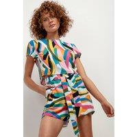 Love Lace Women's Viscose Patterned Summer Shorts | Size: XL