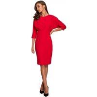Love Lace Women's Elegant Kimono Sleeve Pencil Dress with Darts in Red | Size: Large