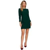 Love Lace Women's Timeless Mini Day Dress with Metal Buttons in Green | Size: 2XL
