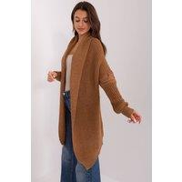 Love Lace Women's Everyday Long Sleeve Acrylic Cardigan in Brown
