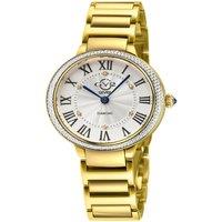 GV2 Women's Rome Brillante Diamond 316L SS Case, 316L SS IPYG Watch in Gold
