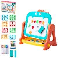 Living and Home Dinosaur Double-Sided Easel for Kids in Blue