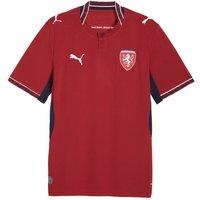 Czech Republic Men's Mens 2026 2027 Home Shirt in Red | Size: Medium