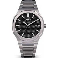 Rotary Men's RGB10019-04 Heritage 40mm Quartz Watch in Dark Grey