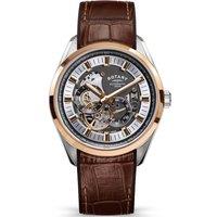 Rotary Men's RGS10008-74 Seamatic 43mm Automatic Watch in Brown