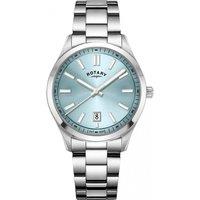 Rotary Men's RGB05520-77 Heritage 40mm Quartz Watch in Silver