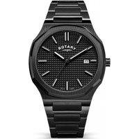 Rotary Men's RGB10020-04 Heritage 40mm Quartz Watch in Black