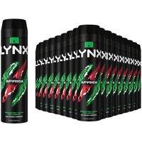 Lynx Men's Africa Body Spray XL 48-Hour HD Fragrance Deodorant, 200ml, 18 Pack in Black