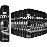 Lynx Men's Black Body Spray XL 48-Hour HD Fragrance Deodorant, 200ml, 18 Pack